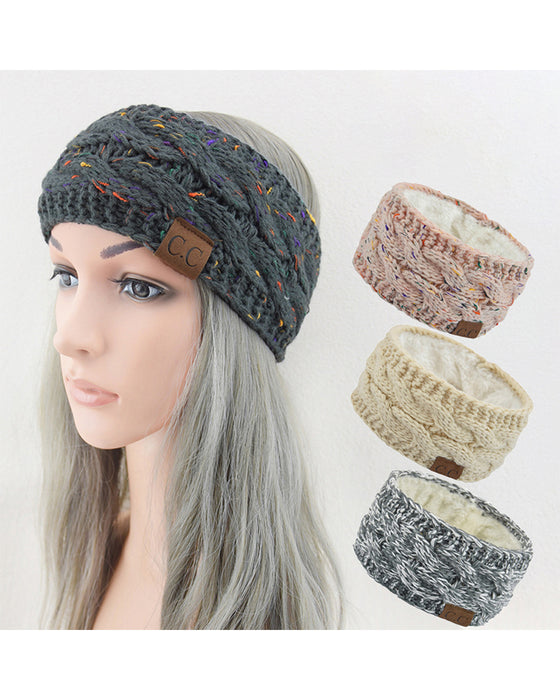 Fleece Gebreide Hoofdband Voor Herfst En Winter