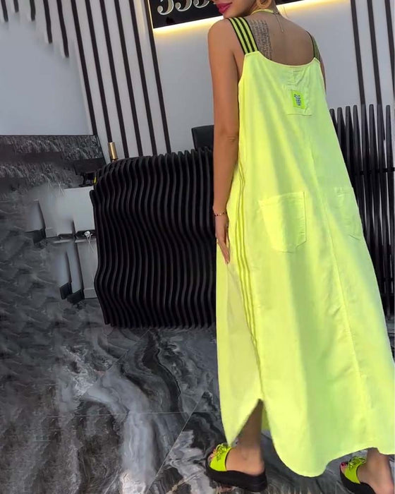 Jurk Gesplitste Schouderbanden Los