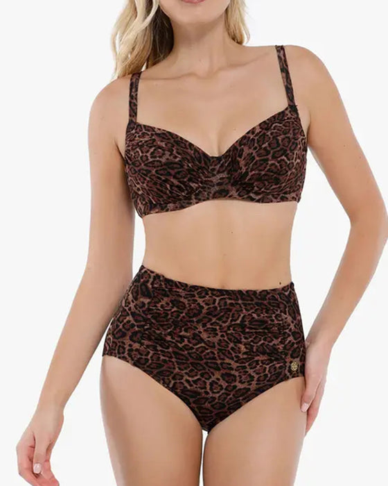 Bikini Mode Hoge Taille Luipaard Print