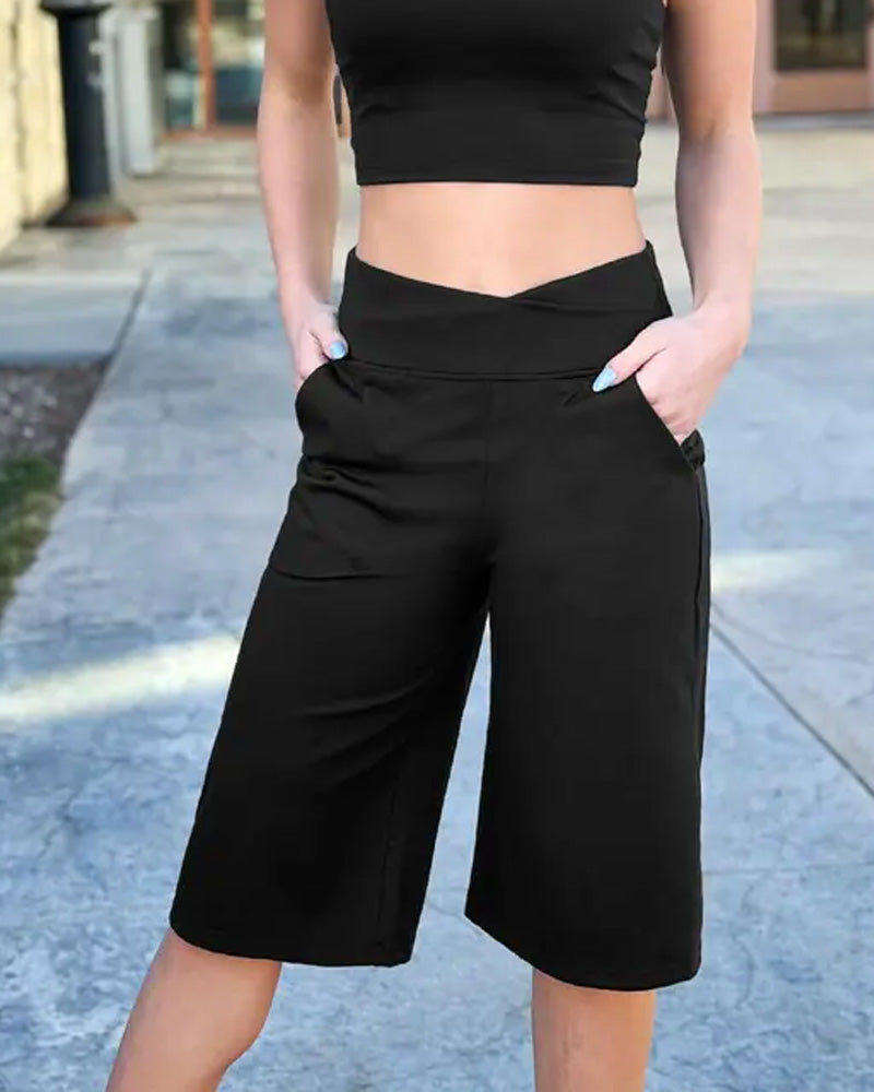 Casual Shorts Middenriem Half lang