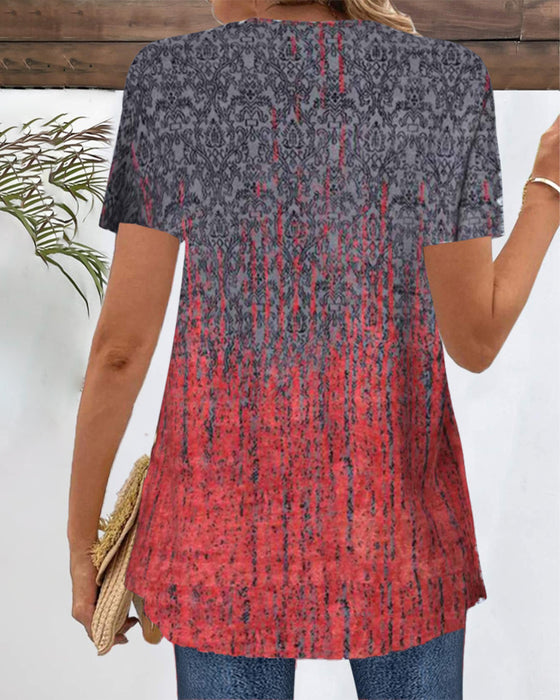 Blos Nep Tweedelig Korte Mouwen Onregelmatig