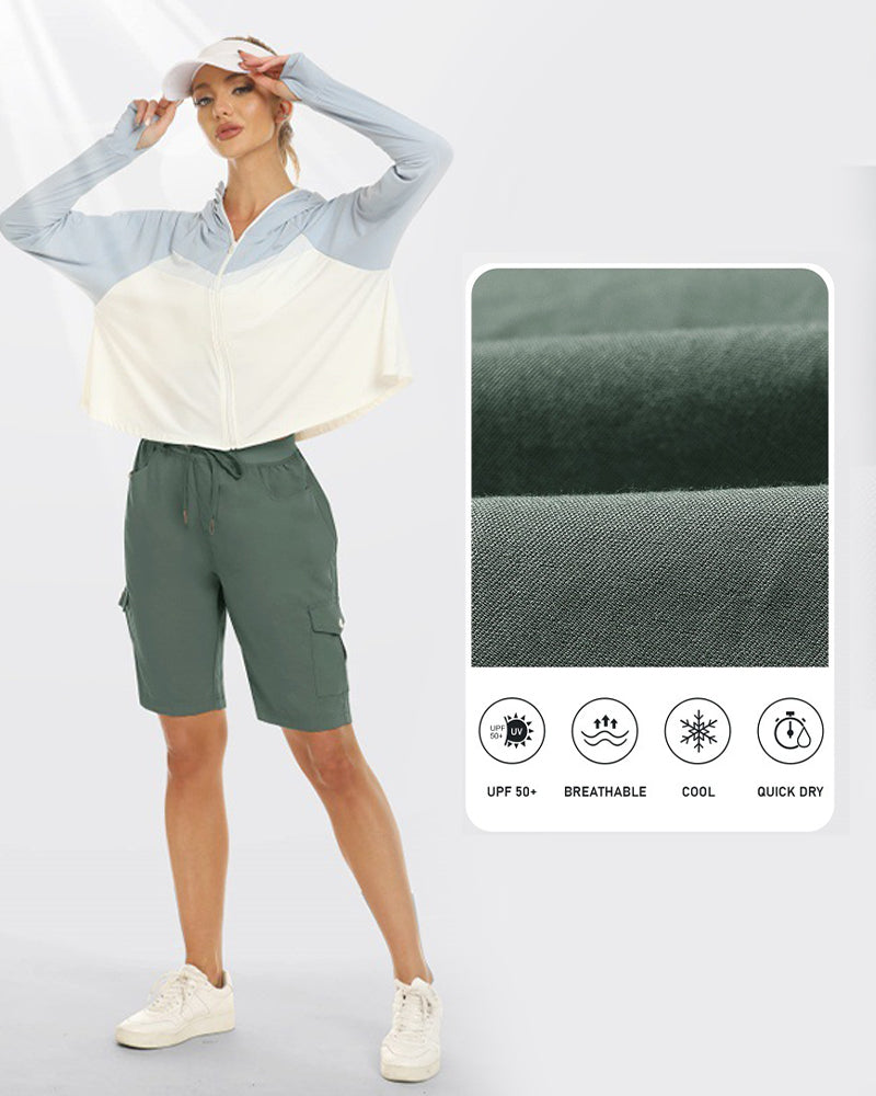 Dames Shorts Snel Drogende Cargoshorts Met Zakken