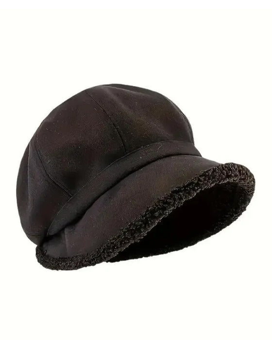 Hoed Dames Effen Pluche Vissershoed Warm