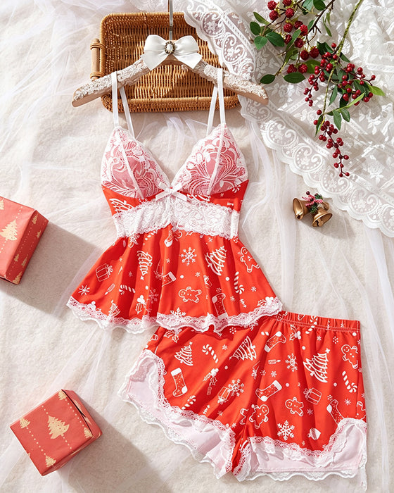 Set Kant Patchwork Sexy Pyjama