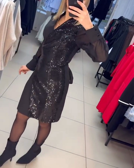 Jurk Temperament Pailletten Mode