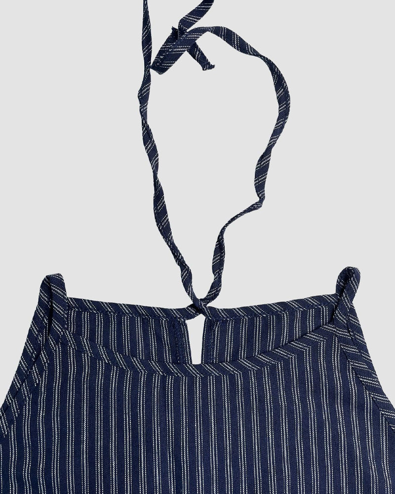 Set Gestreept Camisole Wijde Pijp Broek