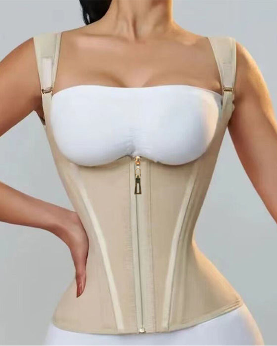 Shapewear met ritssluiting en borsten