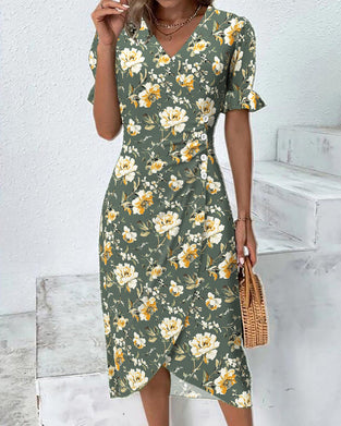 Jurk V-Hals Elegant Forens