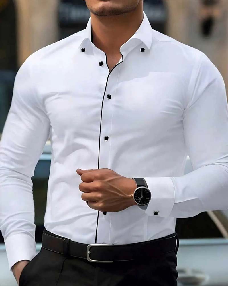 Overhemd Business Slim-Fit Lange Mouw
