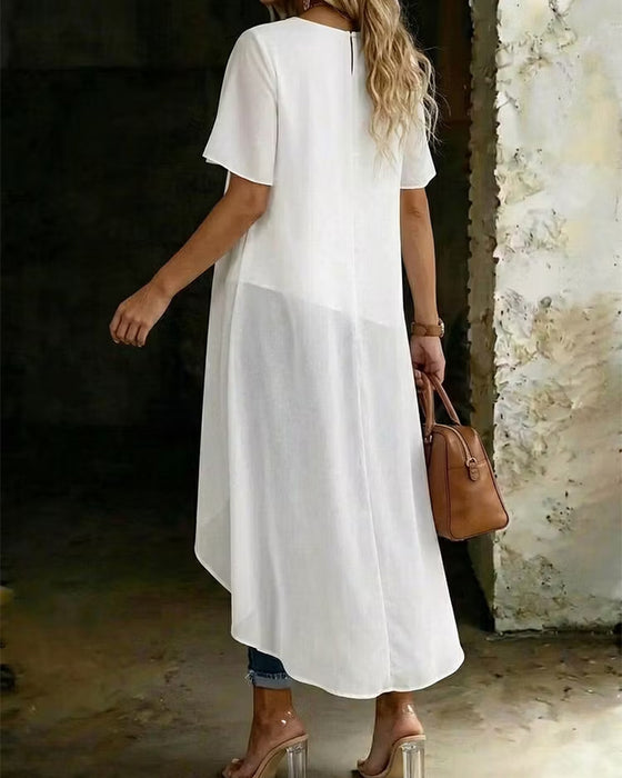 Blouse Onregelmatig Dubbele Laag