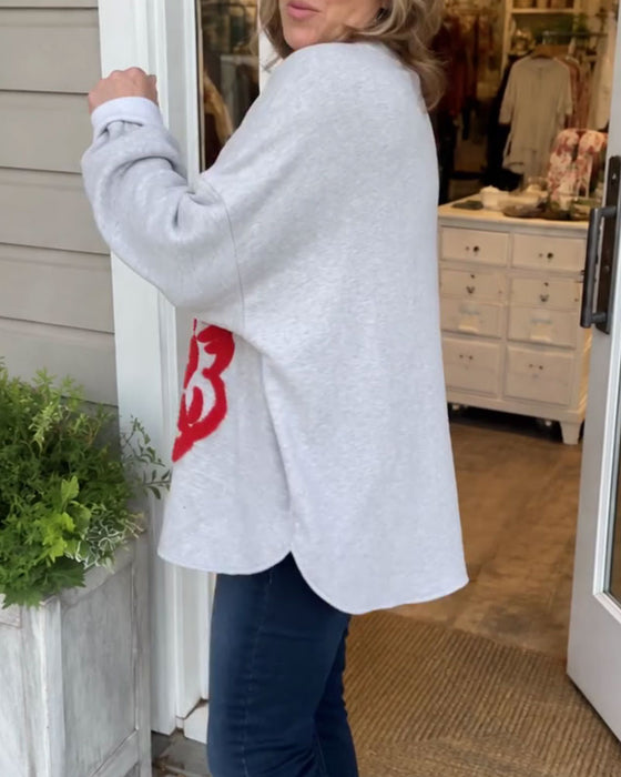 Sweatshirt Stijlvol Kerstman Los
