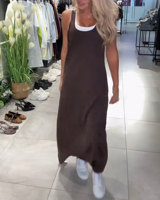 Jurk Slankmakend Draagband Casual