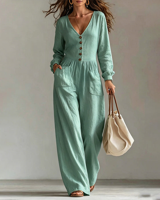 Jumpsuit Casual Zak Lange Mouw