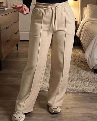 Sweatpants Trekkoord Recht Been