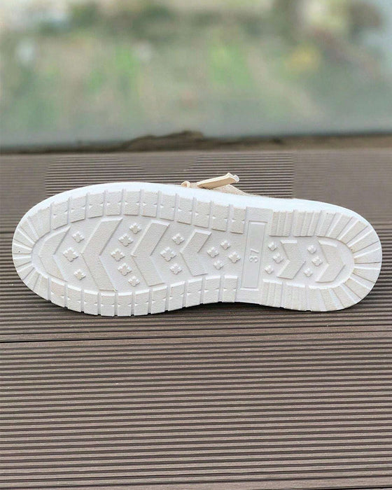 Casual instappers met effen kleur