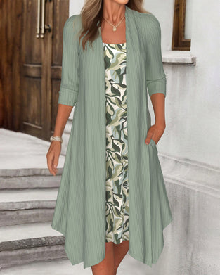 Jurk Onregelmatig Nep Tweedelig Gedrukt