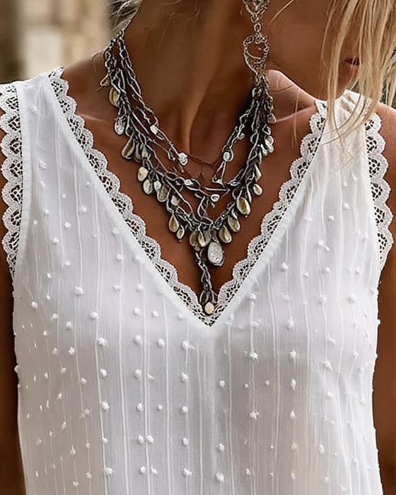 Tank Top Kant Rand Jacquard