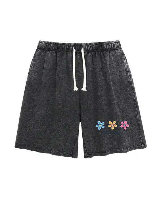 Shorts Bloemenprint Elastisch Koord