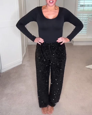 Broeken Stijlvolle Egaal Gekleurde Rechte Pijpen