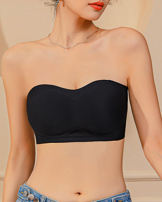 Comfortabele Strapless Bh In Effen Kleur