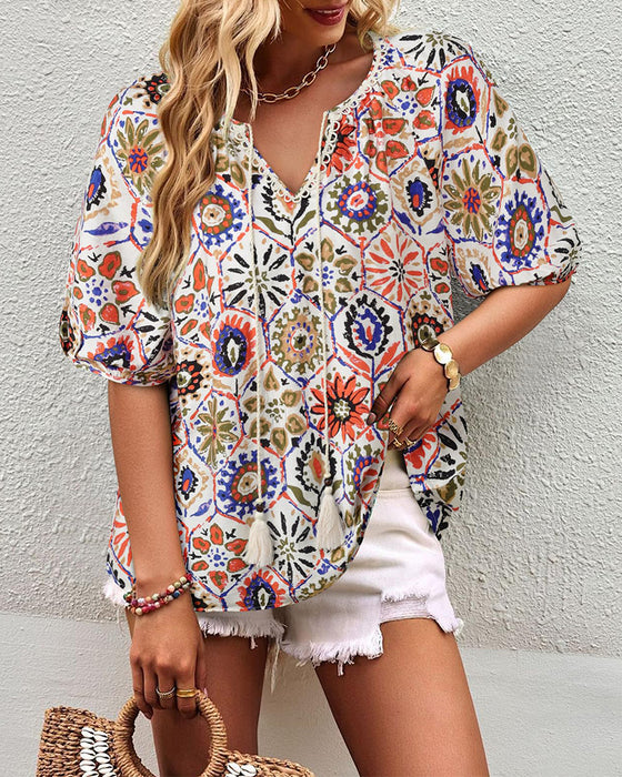 Blouse Bohemian Print Kwast