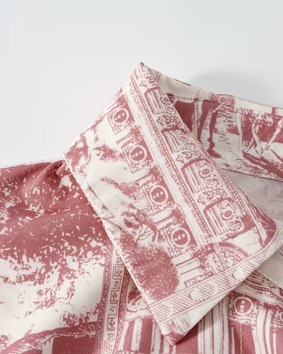 Jurk Los Onregelmatig Shirt Kraag
