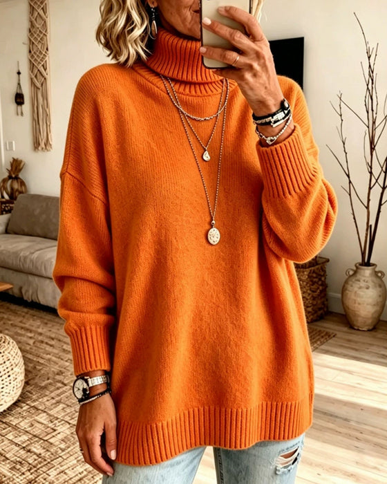 Pullover Hoge Hals Los