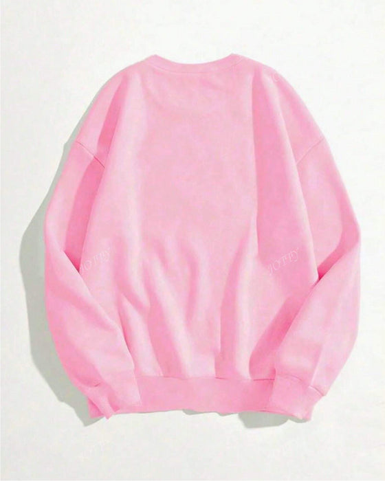 Loszittende Kerstprint Sweatshirt