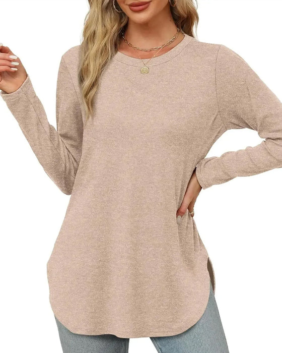 Effen Langmouw Top
