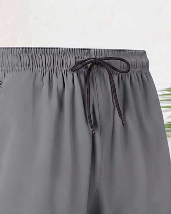 Shorts Trekkoord Rits Elastische Taille