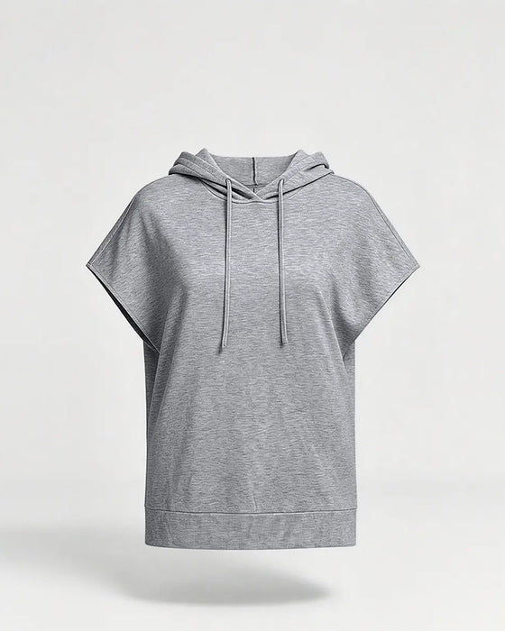 Hoodie Effen Casual Korte Mouw