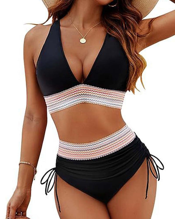 Vakantie Bikini V-Hals Met Veters