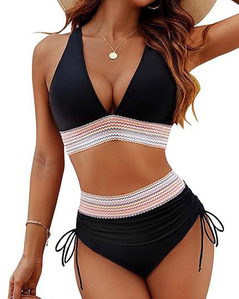 Vakantie Bikini V-Hals Met Veters