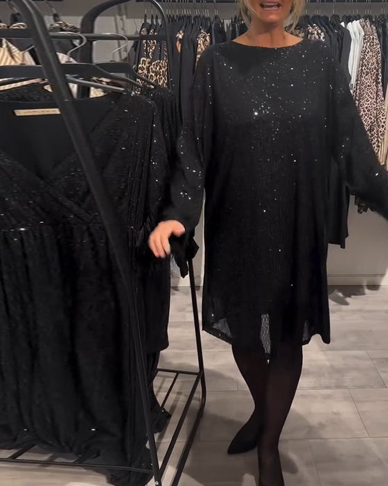 Jurk Met Elegante Rugloze Strappy Pailletten