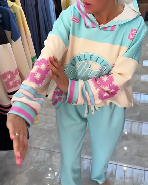 Set Comfortabel Kleur Blok Sport