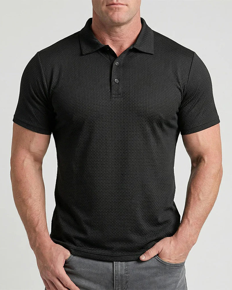 Heren T-shirt Casual Effen Kleur