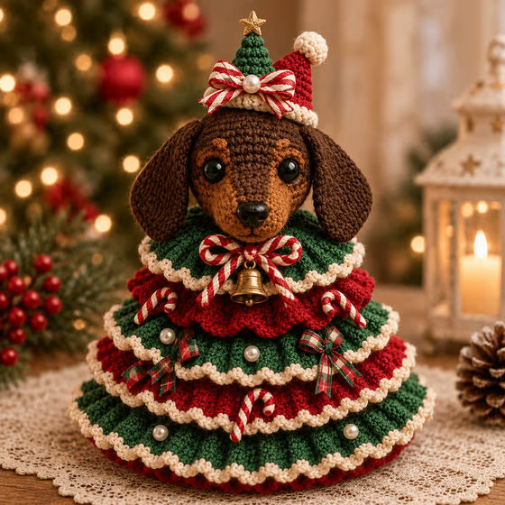 🎄 Haak Dieren Kerstboom DIY Pakket