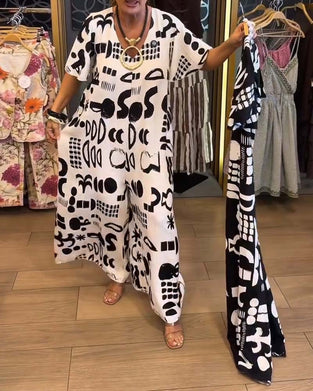 Jumpsuit Abstract Graffiti Los