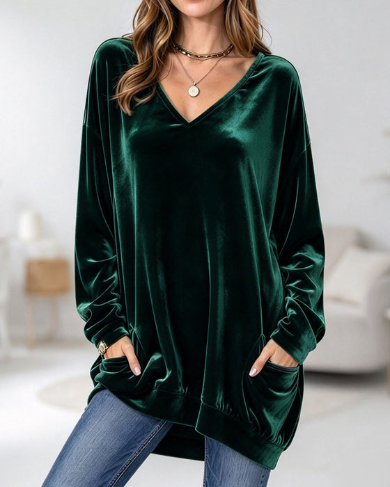 Top V-Hals Zak Casual