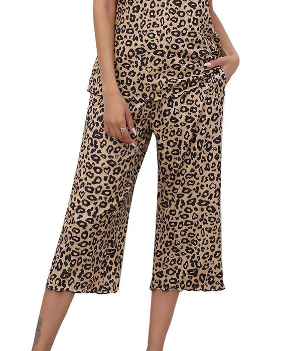 Set Korte Mouw Luipaard Print