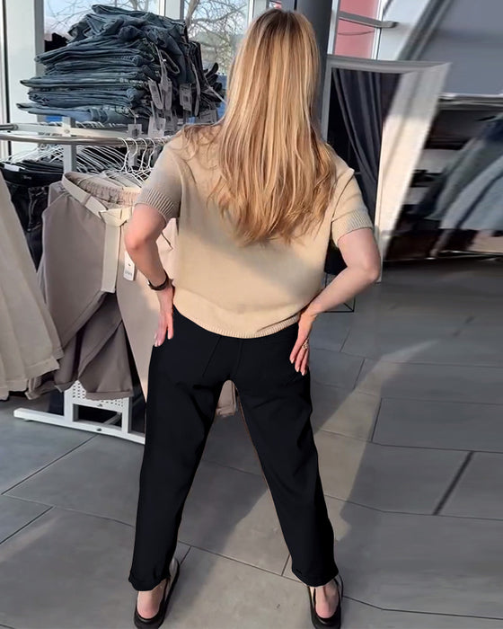 Broek Effen Casual Recht