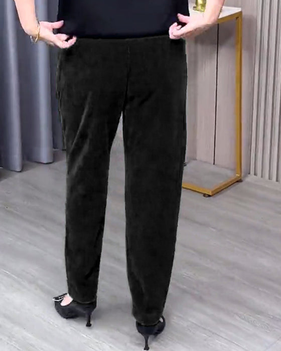 Effen Stretch Skinny Broek