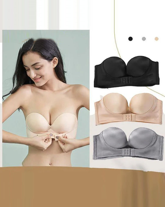 Strapless bh met gesp aan de voorkant