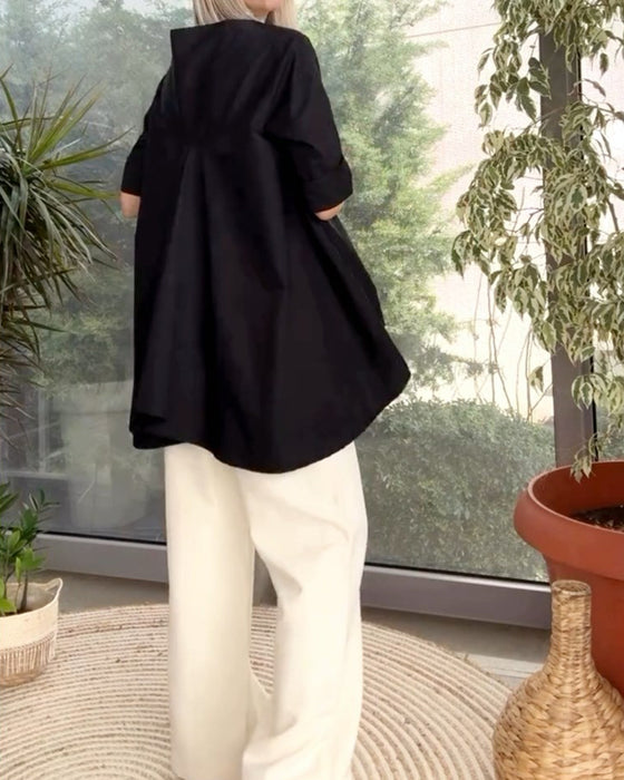 Tops met effen kleuren en woon-werkverkeer