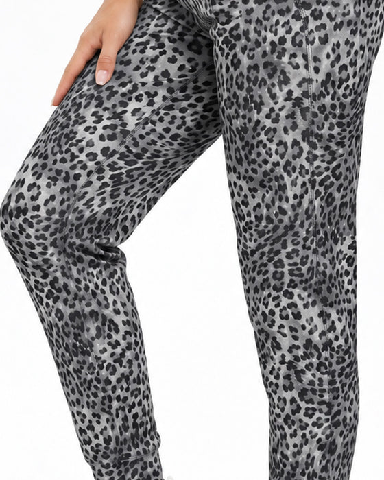 Broek Hoge Taille Zak Effen Lange