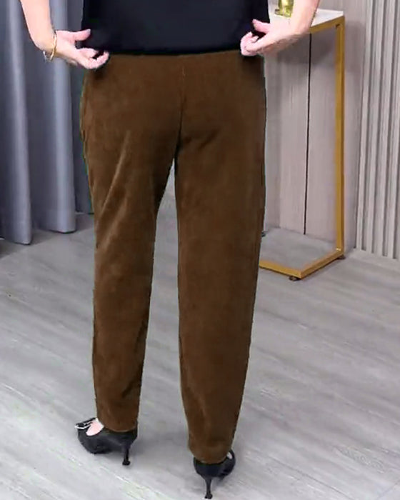 Effen Stretch Skinny Broek