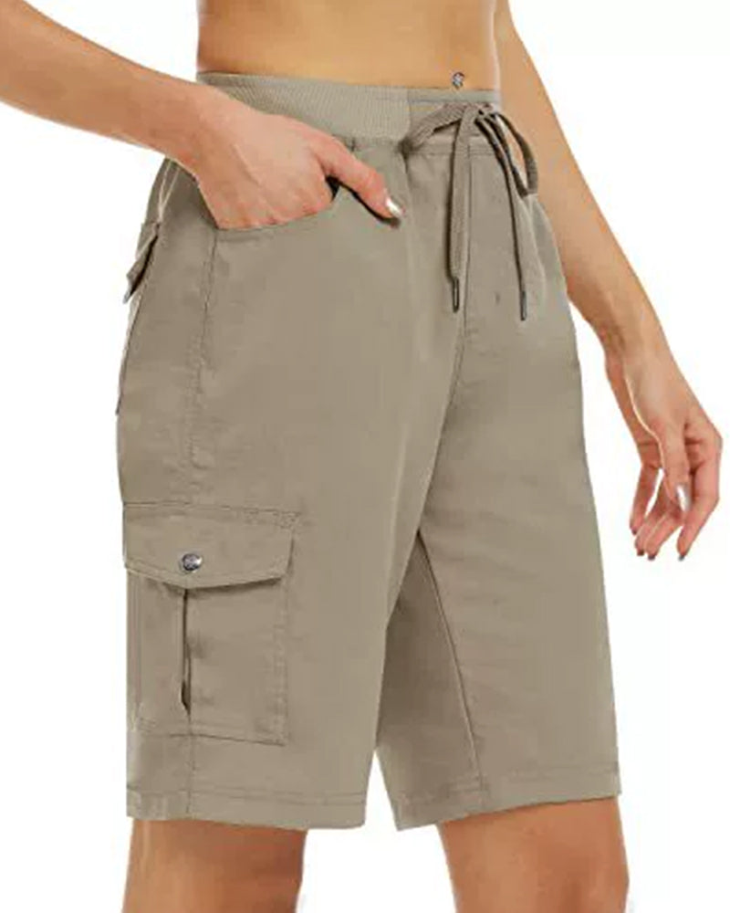 Dames Shorts Snel Drogende Cargoshorts Met Zakken