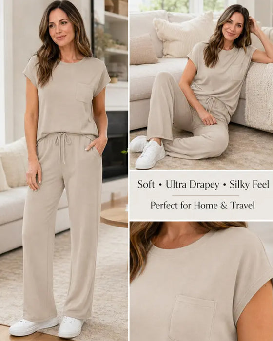 Set Effen Korte Mouw En Lange Broek