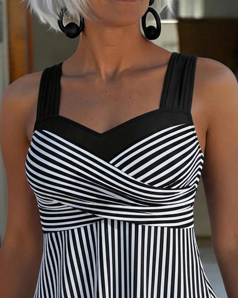 Tankini Gestreept Camisole Tweedelig