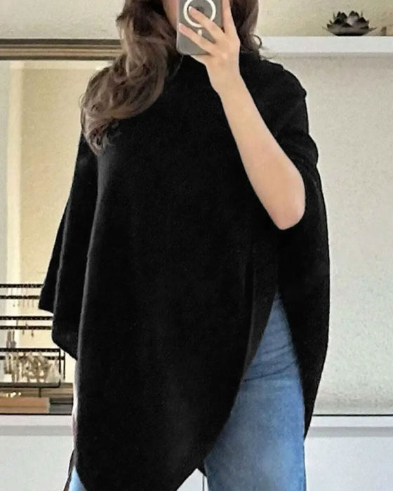Pullover Hoge Hals Asymmetrisch